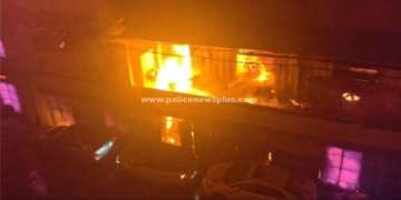 கோவில் அருகே பயங்கர தீ விபத்து