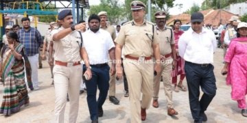 பாதுகாப்பு ஏற்பாடுகள் குறித்து காவல்துறை தலைவர் ஆய்வு