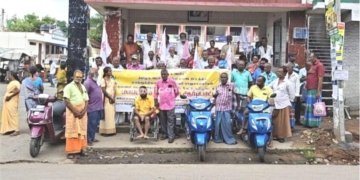 மாற்றுத்திறனாளிகள் கோரிக்கைகளை வலியுறுத்தி ஆர்ப்பாட்டம்