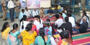 கிராம சபைக் கூட்டத்தில் பங்கேற்ற எஸ்.பி