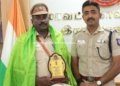 ஓய்வு பெறும் சார்பு ஆய்வாளருக்கு எஸ்.பி. பாராட்டு