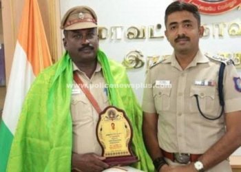 ஓய்வு பெறும் சார்பு ஆய்வாளருக்கு எஸ்.பி. பாராட்டு