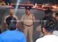 கிருஷ்ணகிரி சுங்கச்சாவடி பகுதியில் போலீசார் நடை ரோந்து