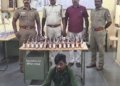 பழனி அருகே மது விற்பனை செய்த வாலிபர் கைது