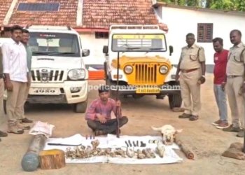வனவிலங்குகளை வேட்டையாடியதாக எஸ்டேட் ஊழியர் கைது