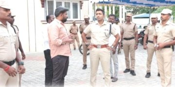 பாதுகாப்பு ஏற்பாடுகளை குறித்து எஸ்.பி. நேரில் ஆய்வு