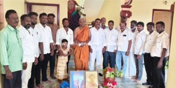 பொன்னேரியில் பௌத்த முறைப்படி பிறந்தநாள் விழா