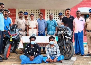 காவல் நிலைய வழிப்பறி வழக்கில் 2 பேர் கைது