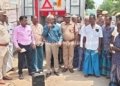 தீயணைப்புத்துறை சார்பில் ஒத்திகை பயிற்சி
