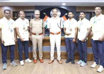 மூத்தோர் தடகளப் போட்டியில் காவலர்கள் சாதனை