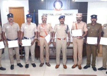திருச்சியில்  நபர்களிடம் வழிப்பறி . 5 பேர் கைது