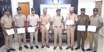 திருச்சியில் நபர்களிடம் வழிப்பறி . 5 பேர் கைது