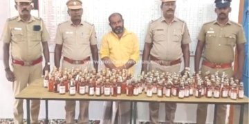 சட்டவிரோத மதுபான விற்பனைக்கு போலீசார் அதிரடி நடவடிக்கை