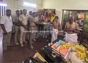பழவந்தாங்கல் மற்றும் மடிப்பாக்கம் காவல் நிலையங்களில் சிறப்பாக நடைபெற்ற சரஸ்வதி பூஜை