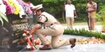 கிருஷ்ணகிரியில் காவலர் வீரவணக்க நாள் அனுசரிப்பு